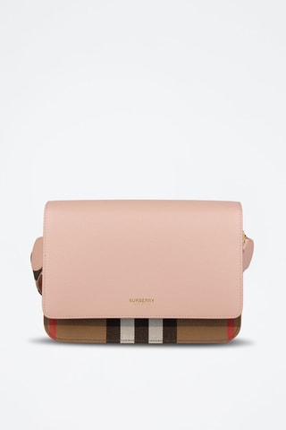 Sac bandoulière en cuir Dusty - Rose