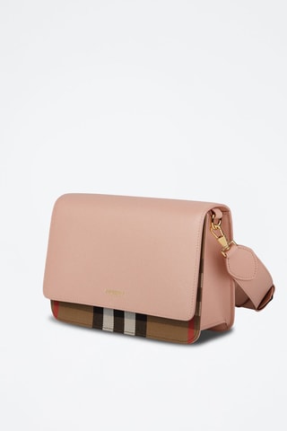 Sac bandoulière en cuir Dusty - Rose