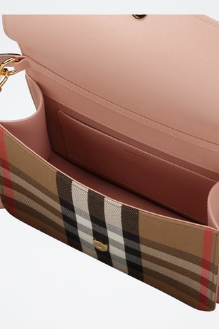 Sac bandoulière en cuir Dusty - Rose