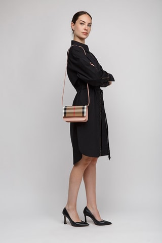 Sac bandoulière en cuir - Beige