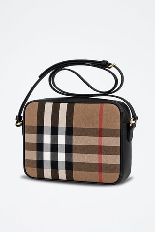 Sac bandoulière en cuir Camera - Beige