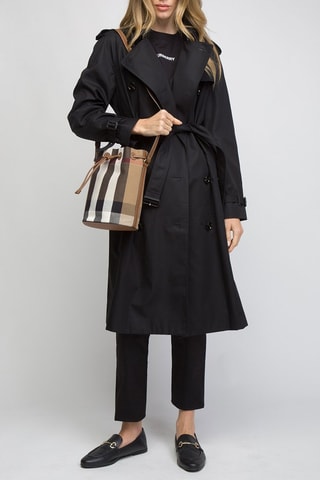 Sac seau Small Bucket Check - Taupe
