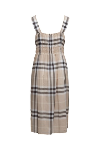 Robe midi sans manches Delilah Chk - Beige