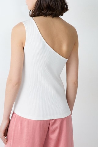 Asymmetrische Top Paco - Ecru
