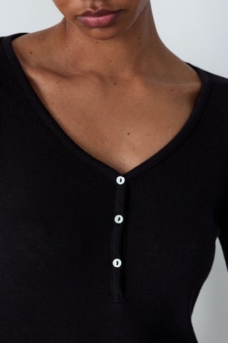T-shirt Pollin - Zwart