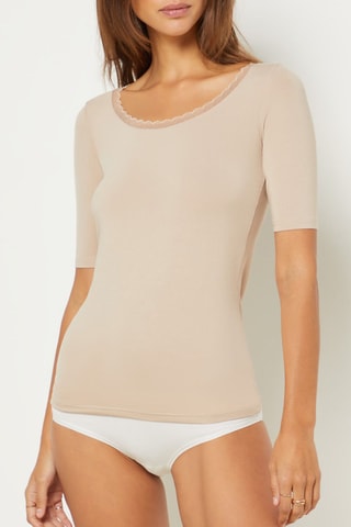 Pyjamashirt Warm - Beige