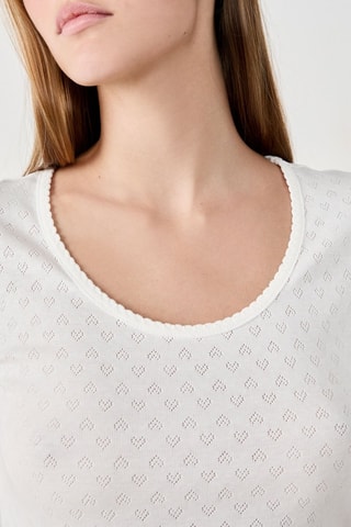 Pyjamashirt Pollin - Wit