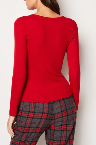 Pyjamashirt Geamie -  Rood