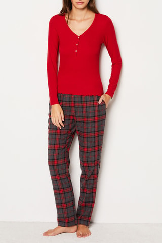 Pyjamashirt Geamie -  Rood