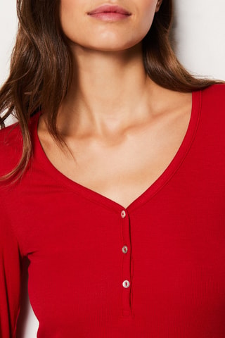 Pyjamashirt Geamie -  Rood