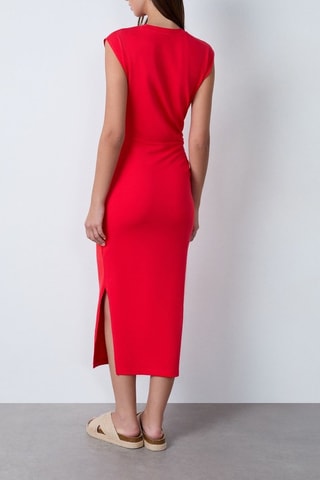 Midi-jurk On The Guest Liste - Fuchsia