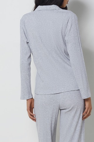Chemisier de pyjama Coly - Gris clair