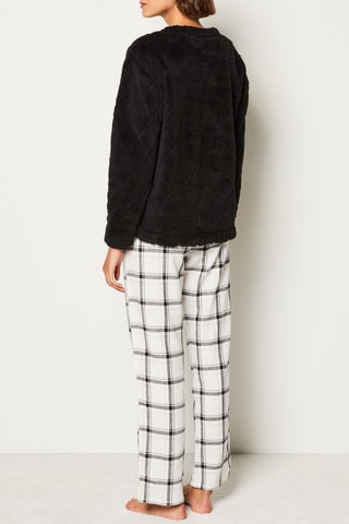 3-delige Pyjama Maylon - Zwart en wit