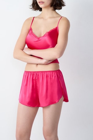 Short en soie Karlo - Fuchsia