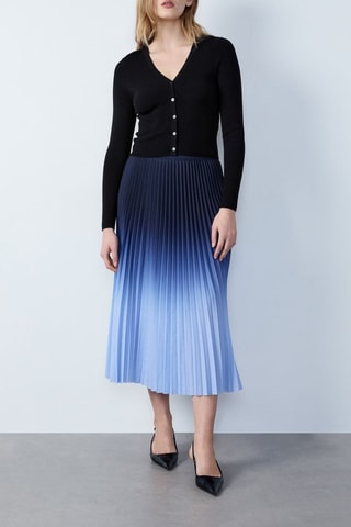 Plissérok Dip and Dye Essentiel - Blauw
