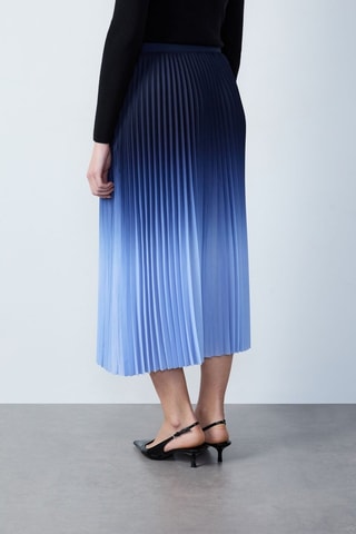 Plissérok Dip and Dye Essentiel - Blauw