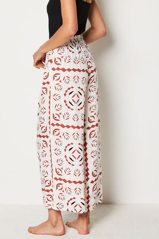 Broek Surie - Steenrood en wit