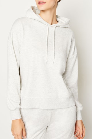 Sweater met Capuchon Pinda - Gemêleerd Lichtgrijs