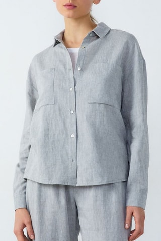 Chemisier en lin Isame - Gris