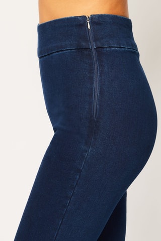 Jegging met Hoge Taille Idem - Marineblauw