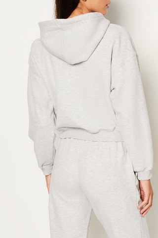 Sweater met Capuchon Lowen - Gemêleerd Grijs
