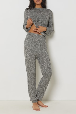 Pantalon de pyjama Ebel - Anthracite chiné