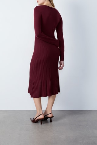 Trui-jurk Gerica - Bordeauxrood