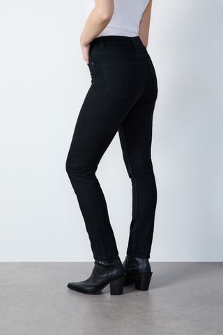 Broek Hoge Taille Nineties Nostalgie - Zwart