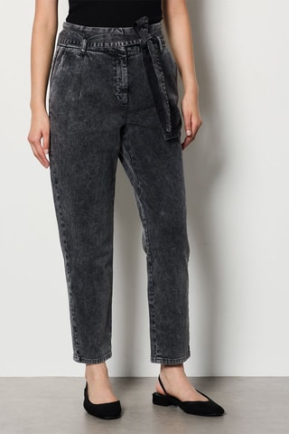 Jeans Hoge Taille Dorothee - Antraciet