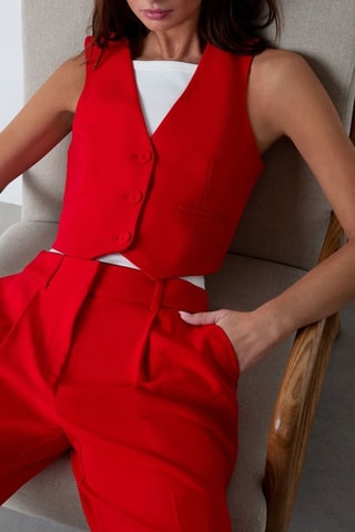 Mouwloze Jasje On The Guest Liste - Rood