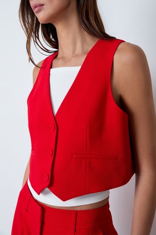 Mouwloze Jasje On The Guest Liste - Rood
