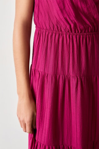 Jurk met Ruches Vintage st tropez - Fuchsia