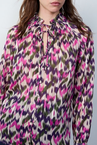 Blouse - Roze en Groen