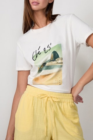 T-shirt Craty Retreat - Wit