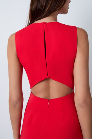 Mouwloze Jumpsuit On The Guest Liste - Rood