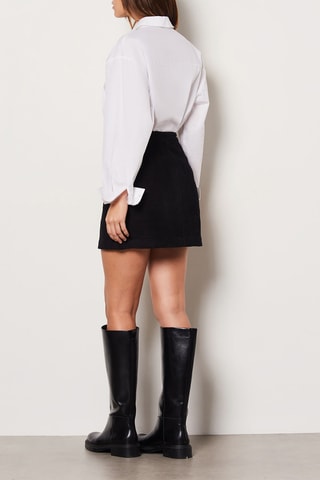 Velours Minirok Enory - Zwart