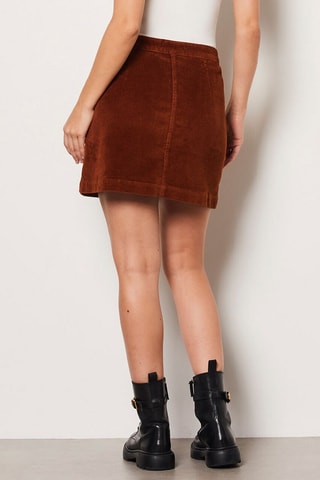 Velours Minirok Enory - Bruin