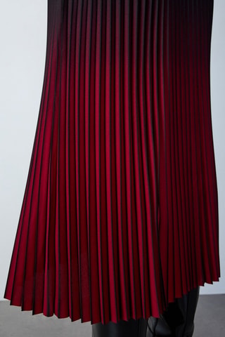 Plissérok Dip and Dye Essentiel - Rood en Zwart