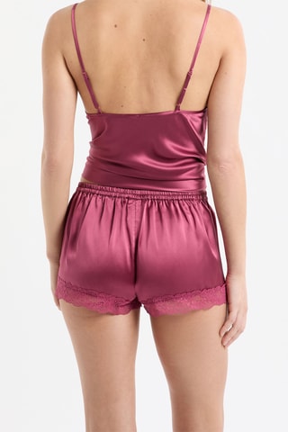 Zijden Pyjamashort Milky - Oudroze