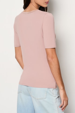 T-shirt Warm Up Me Lace - Lichtpaars
