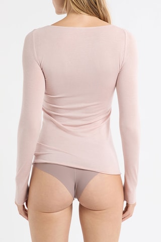 Pyjamashirt Warmlight - Poederroze