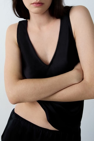 Débardeur de pyjama Impulsion - Noir
