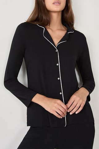 Pyjamablouse Albane - Zwart