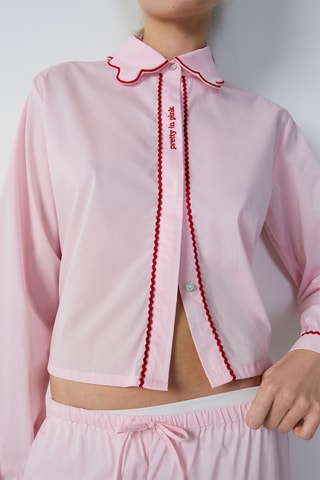 Chemisier de pyjama Paoly - Rose