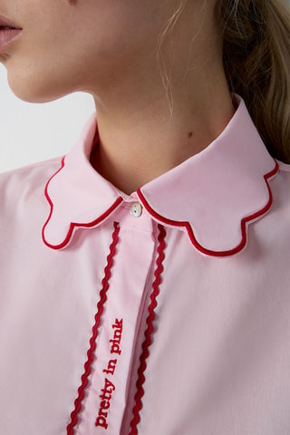 Chemisier de pyjama Paoly - Rose