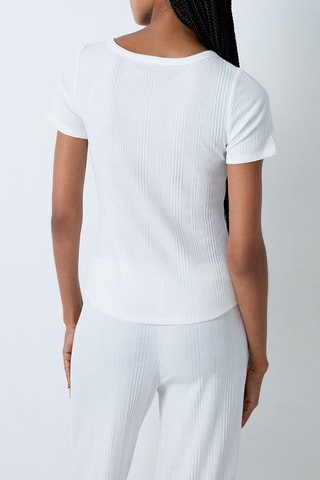Pyjamashirt Colyn - Wit