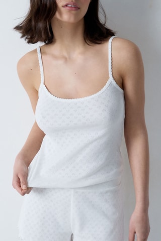 Pyjamahemd Pollin - Wit