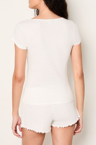 Pyjamashirt Pollin - Ecru