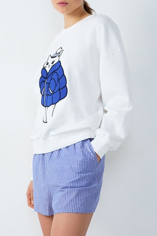 Pyjamasweater Fathi - Wit