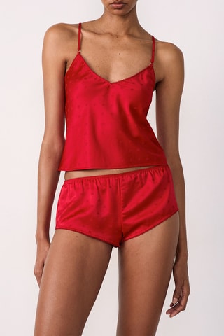 Caraco de pyjama Cora - Rouge